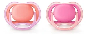 Chupete ultra air lisos x2 nena 6-18m -