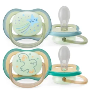 Chupete ultra air night time x2 0-6m unisex -
