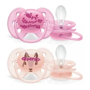 Chupete ultra soft conejo 6-18 x 2 nena -