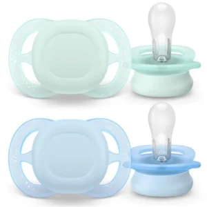 Chupete avent ultra start liso celeste 0-2m