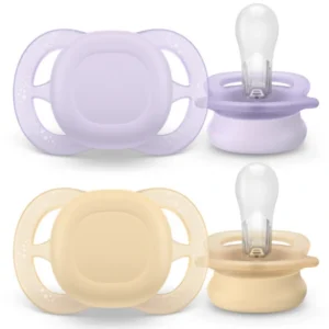 Chupete avent ultra start liso violeta 0-2m