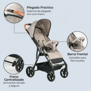 Cochecito compacto nairobi kaki