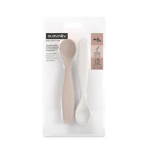 Suavinex  cucharas x2 rosa/blanca