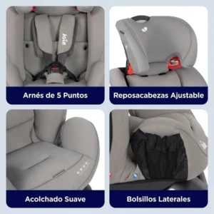 Butaca every stage fx gray flanell/gris 0-36kg isofix -