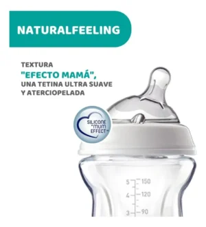 Mamadera vidrio natural feeling 0m+ 250ml