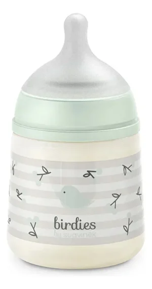 Suavinex  mamadera prints birdies 150ml verde