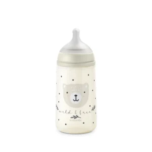 Suavinex  mamadera prints wild & free 270ml beige