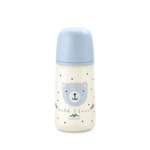 Suavinex  mamadera prints wild & free 270ml celeste