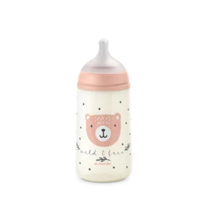 Suavinex  mamadera prints wild & free 270ml rosa