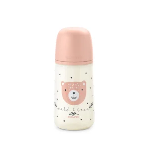 Suavinex  mamadera prints wild & free 270ml rosa