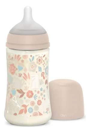 Suavinex  mamadera wonderland 270ml rosa