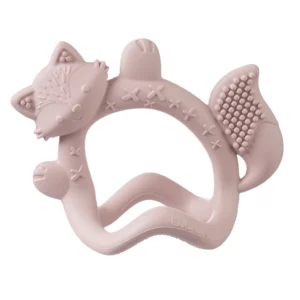 Mordillo muñequera zorro rosa blush b box
