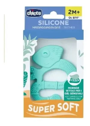 Mordillo silicone iguana celeste