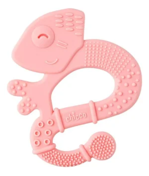 Mordillo silicone iguana rosa