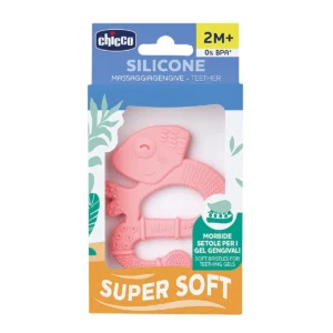 Mordillo silicone iguana rosa