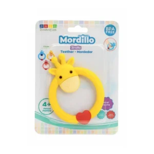 Mordillo jirafa redondo amarillo