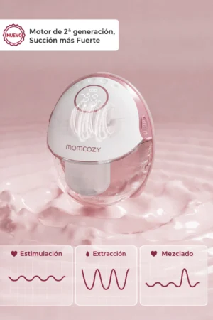 Sacaleche doble manos libres m6 rojo momcozy