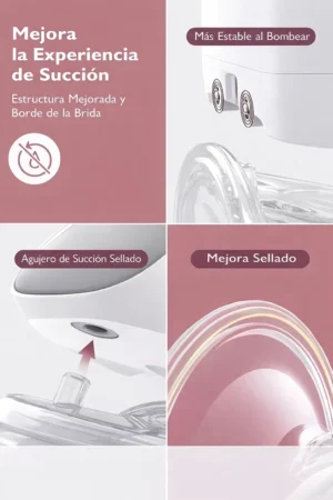 Sacaleche doble manos libres s9 pro gris momcozy