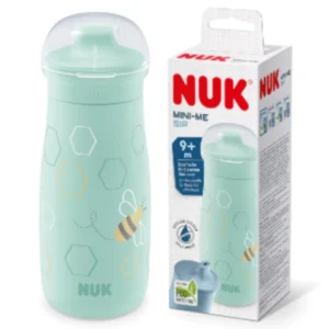 Vaso nuk mini-me sip con tapa protectora 300ml verde abejita