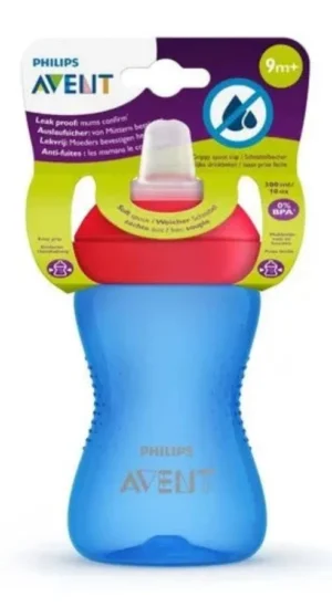 Vaso my grippy avent 300ml azul