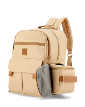 Mochila maternal matilda marron claro happy