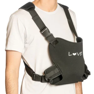 Mochila porta bebe para agua love negra