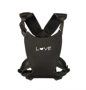 Mochila porta bebe para agua love negra