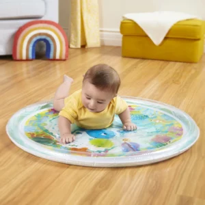 Alfombra sensorial didáctica bebé inflable con agua battat