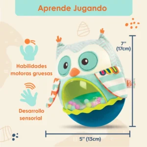 Búho involcable juguete sensorial para bebés battat