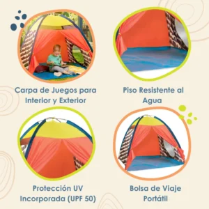 Carpa infantil juego exterior interior outdoorsy battat
