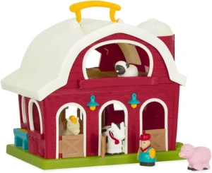 Set granja animales con muñeco bebe niños battat