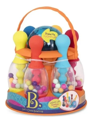 Juego infantil de bowling luminoso let's glow battat
