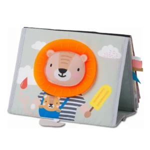 Libro de tela sensorial con espejo actividades bebé taf toys