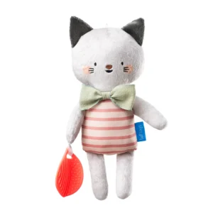 Peluche sensorial con mordillo para bebés Gato taf toys