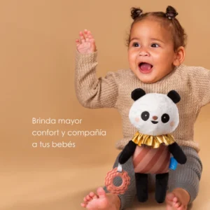 Peluche sensorial con mordillo para bebés Panda taf toys