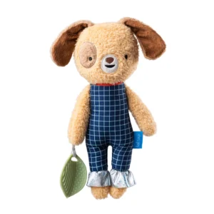 Peluche sensorial con mordillo para bebés Perro taf toys