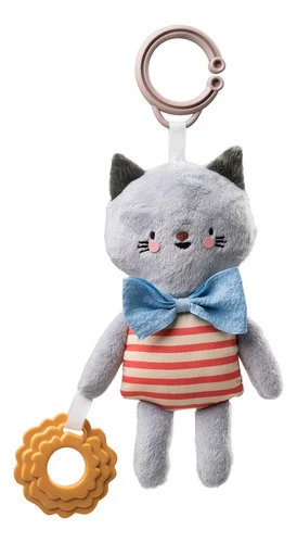 Sonajero mordillo sensorial bebé gatita colgante taf toys