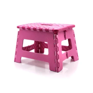 Banquito step plegable fucsia y rosa
