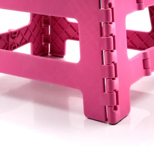 Banquito step plegable fucsia y rosa