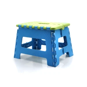 Banquito step plegable verde y azul