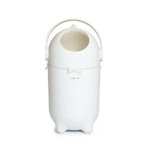 Tacho para pañales pingüino love beige