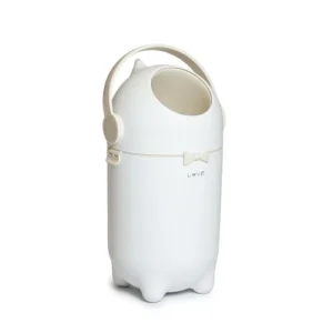 Tacho para pañales pingüino love beige