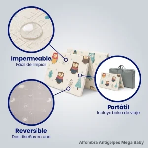 Alfombra antigolpe 120 x 180 megababy