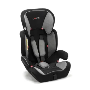 Booster con respaldo negro con gris 9-36kg love