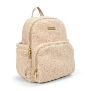Mochila maternal peluche beige megababy