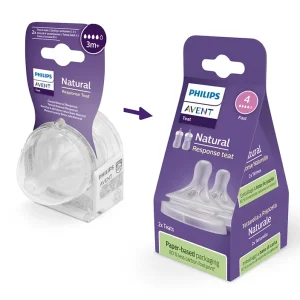 Tetina natural response+3m x2